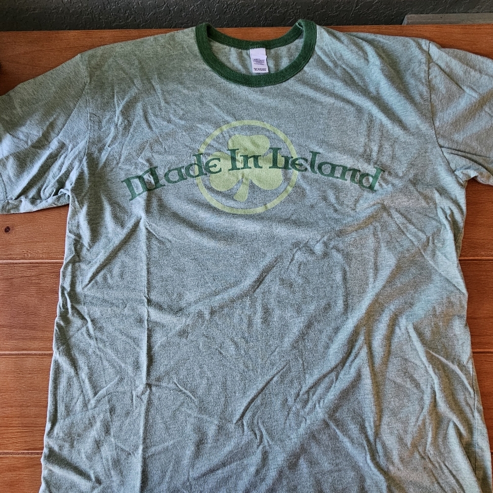 Unisex Made in Ireland Green T Shirt Size XL